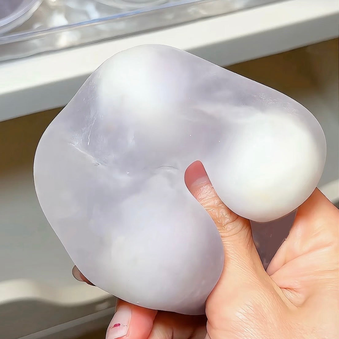 Matte Glutinous Rice Crispy Wax Ball Stress Ball