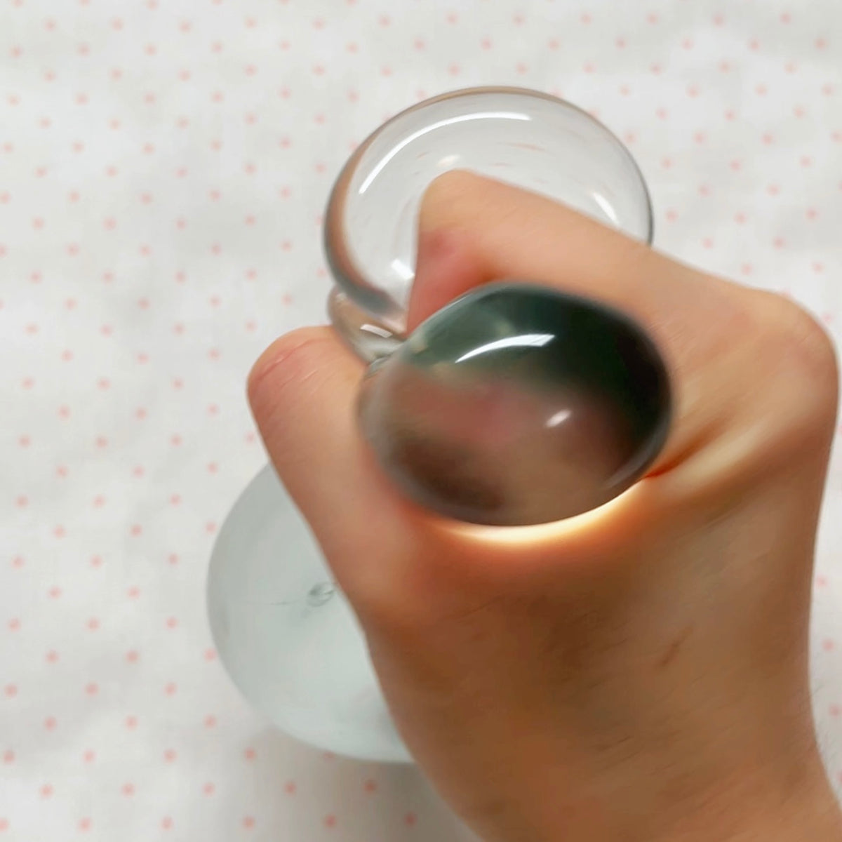 Small Cystal Mint Translucent Apple
