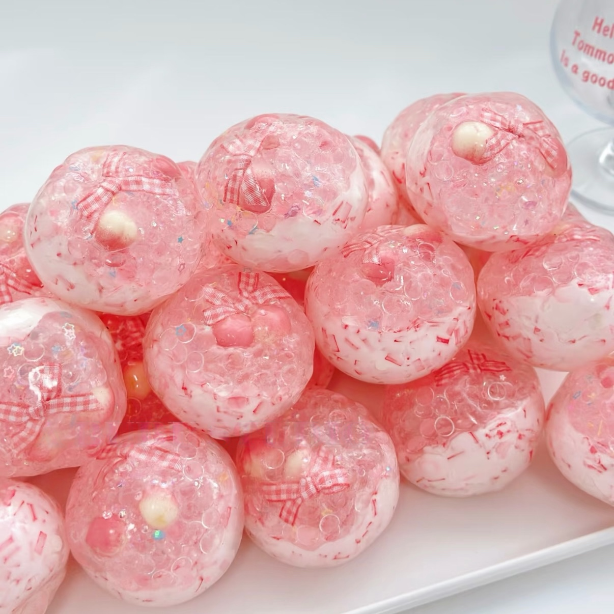 Summer Bow Peach Stress Ball