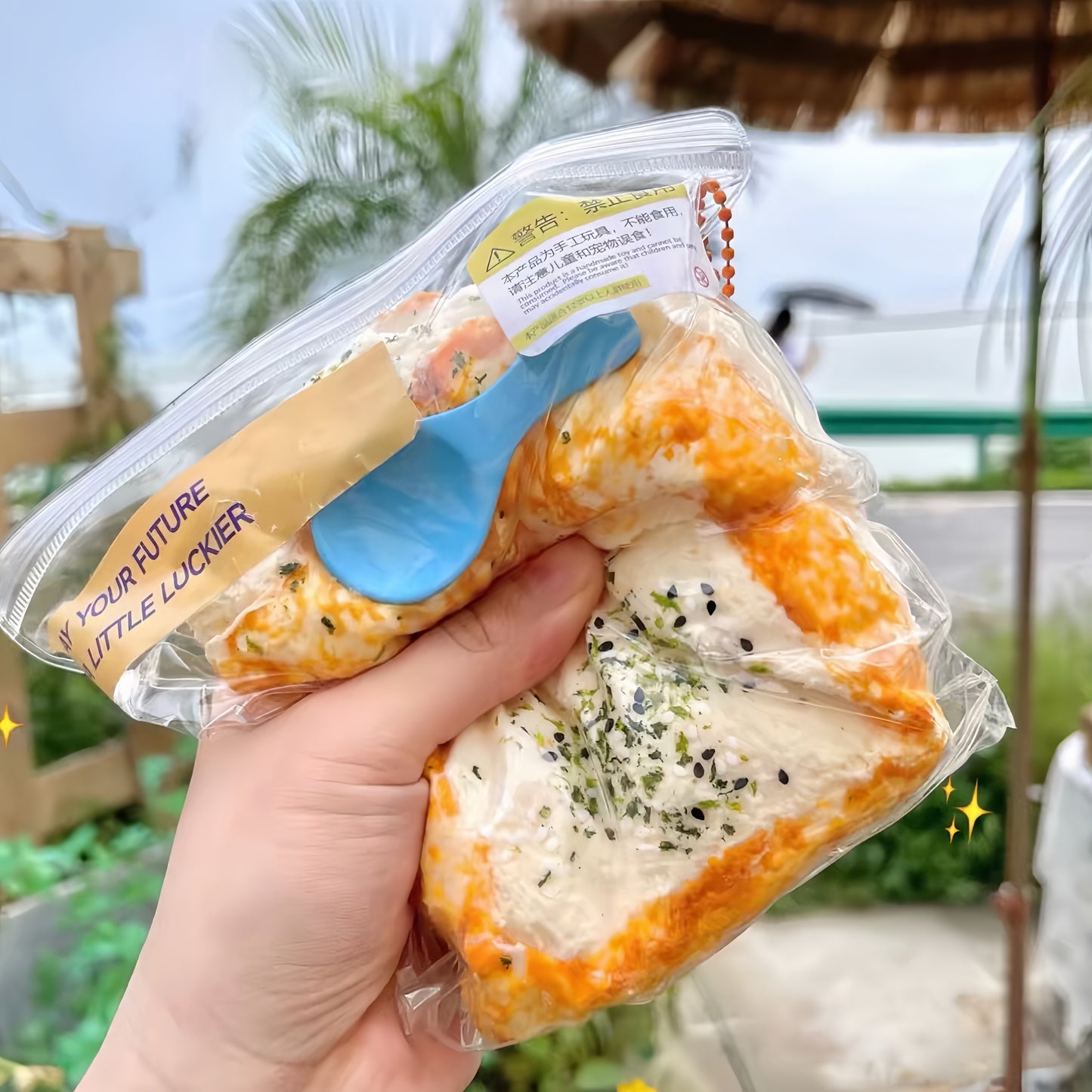 Mega Garlic Stuffed Bread Taba Squishy