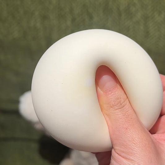 9 Colors Frosted Milk Mochi Stress Ball (Need to use a syringe to suck out the air)