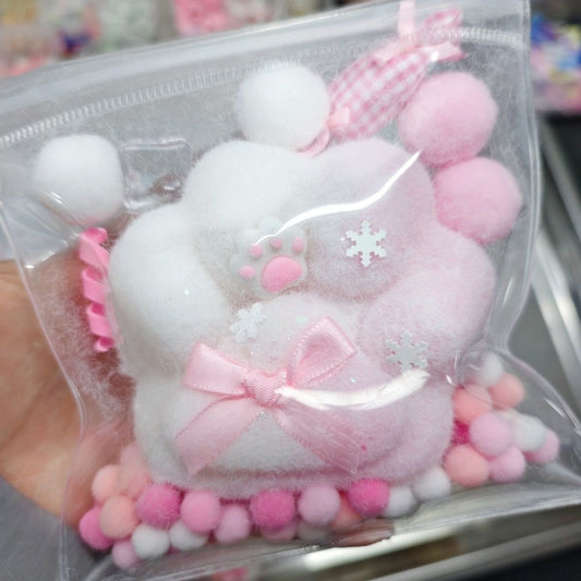 6 Colors Jumbo Plush Cat Paw Bag Squishy