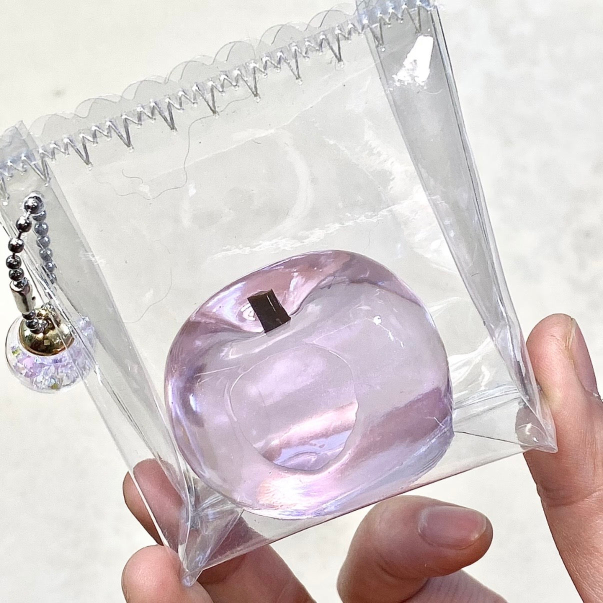 Mini Sparkle Star Apple Bag Squishy