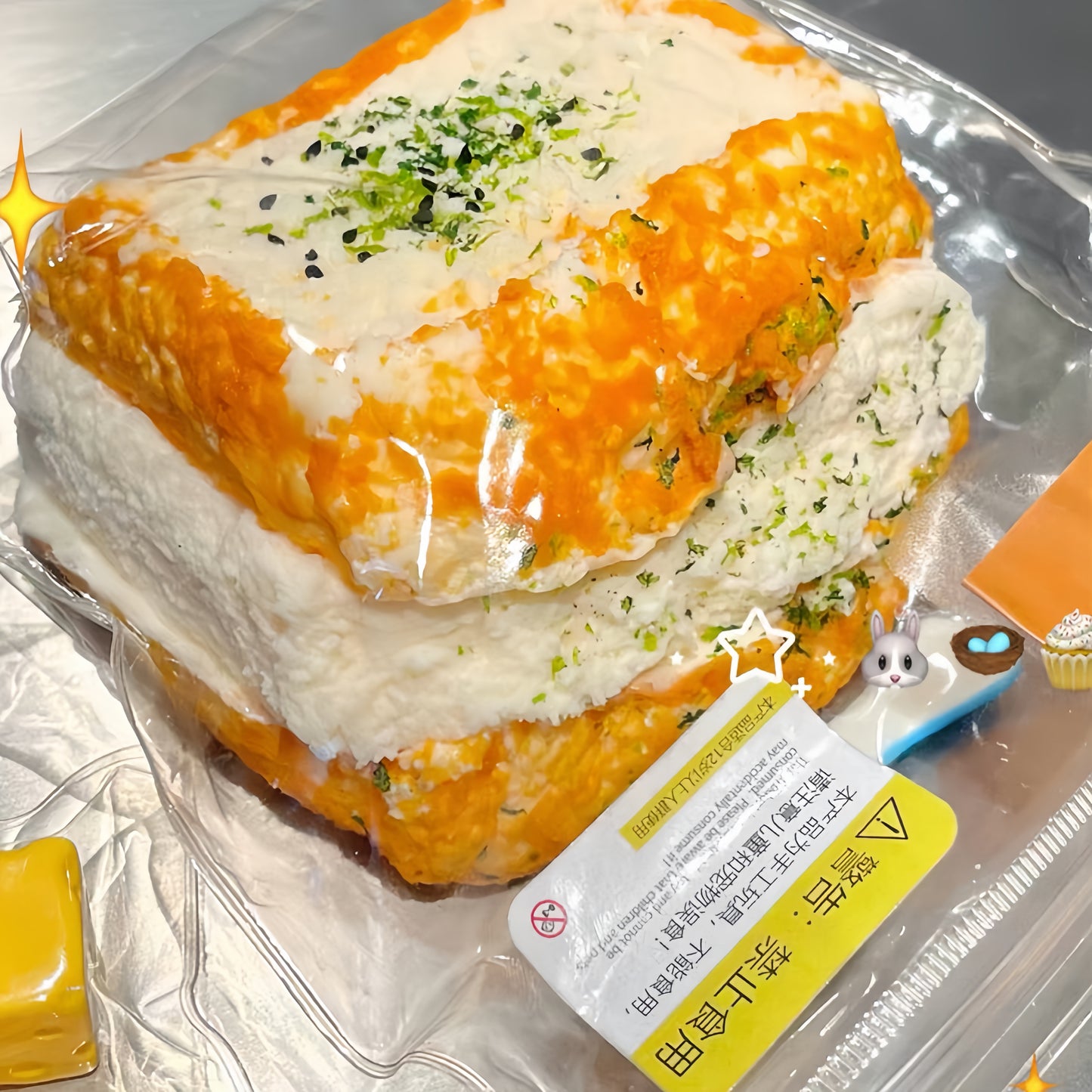 Mega Garlic Stuffed Bread Taba Squishy