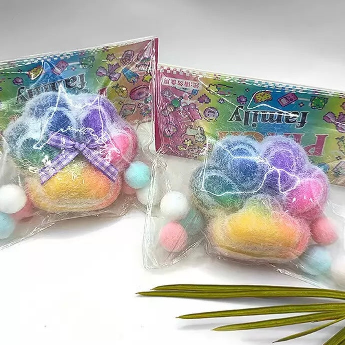 Small Rainbow Flocking Cat Paw