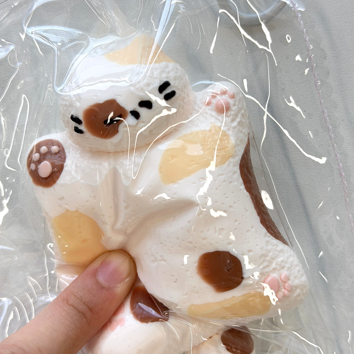 Flying Calico Cat Bag Squishy