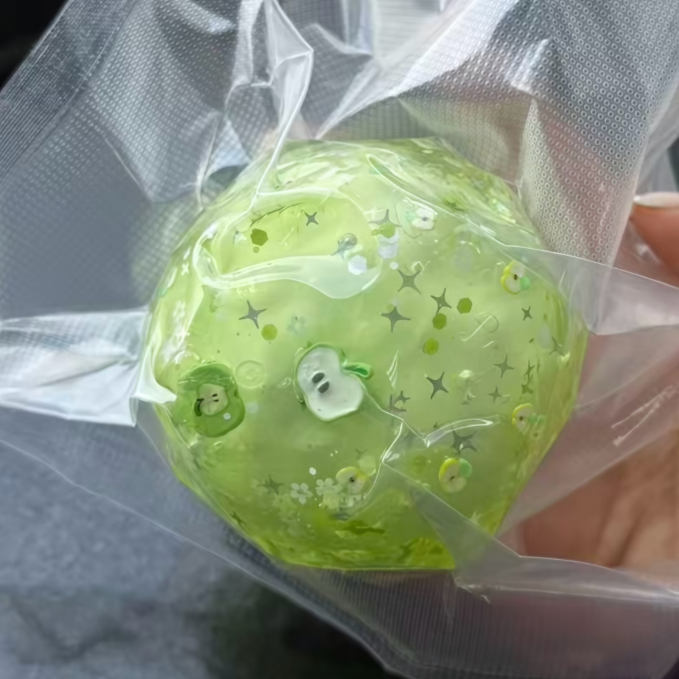 Crispy Green Apple Stress Ball Cracking Wax Ball
