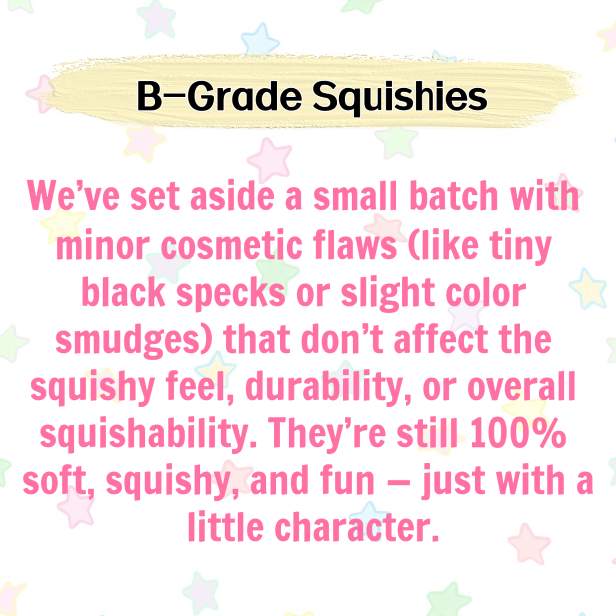 Misfit & B-Grade Squishies