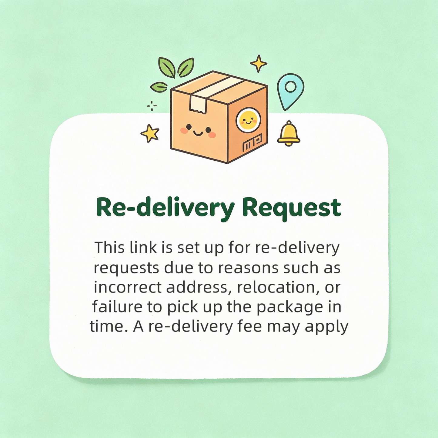 Re-Delivery Fee