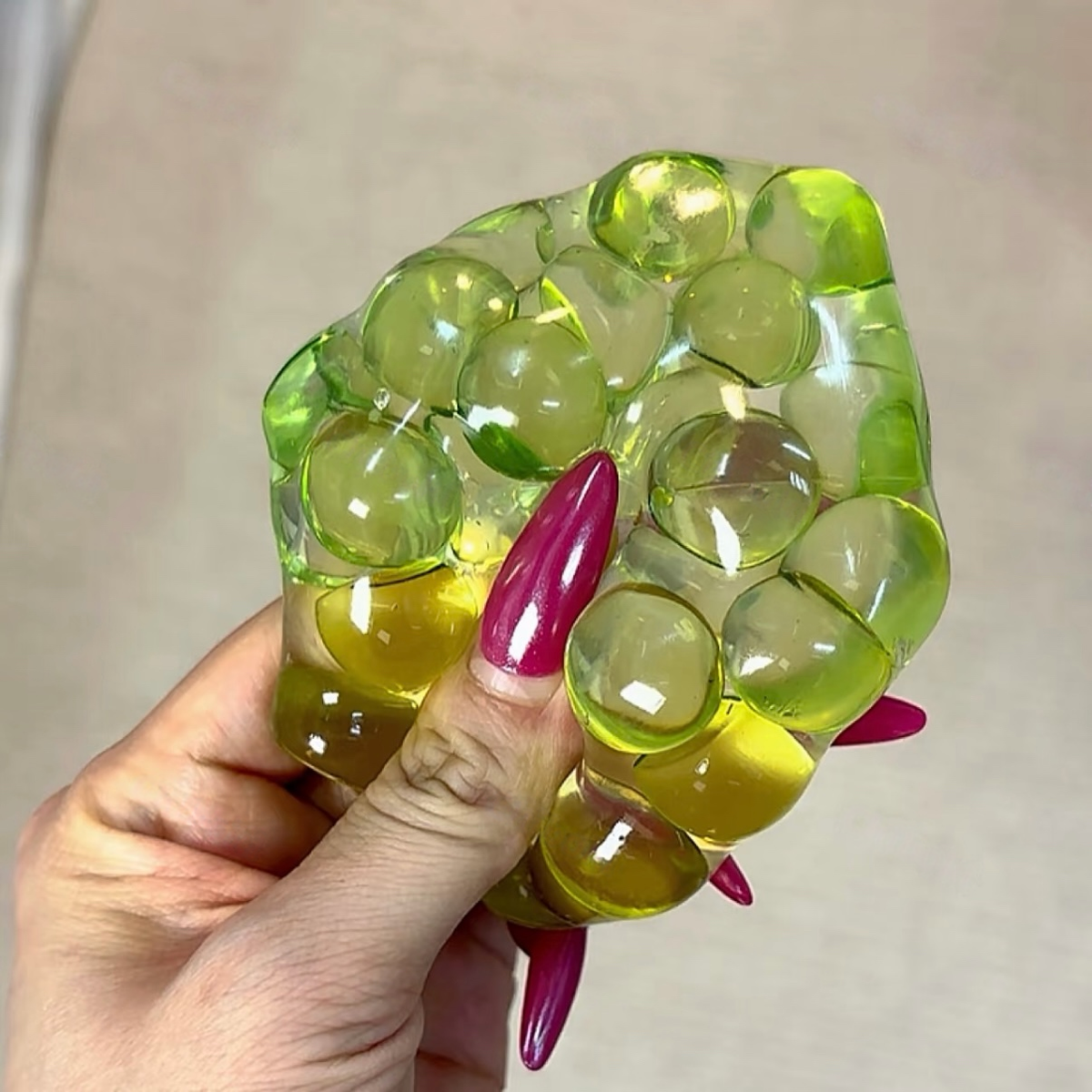 Vaseline Green Large Beads Stress Ball