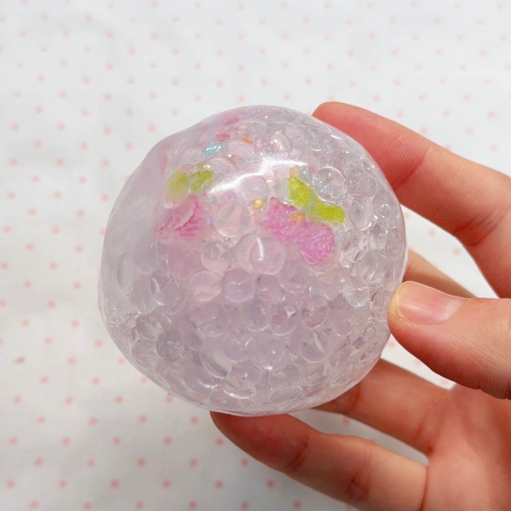 Clear Cherry Wax Cracking Ball