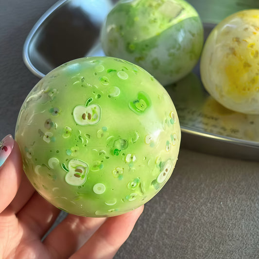 Crispy Green Apple Stress Ball Cracking Wax Ball (Ship Within 10Days)