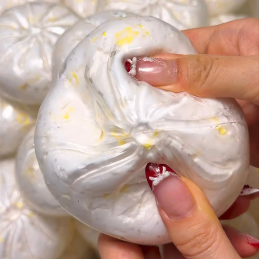 White Dumpling Stress Ball (Block Filling)
