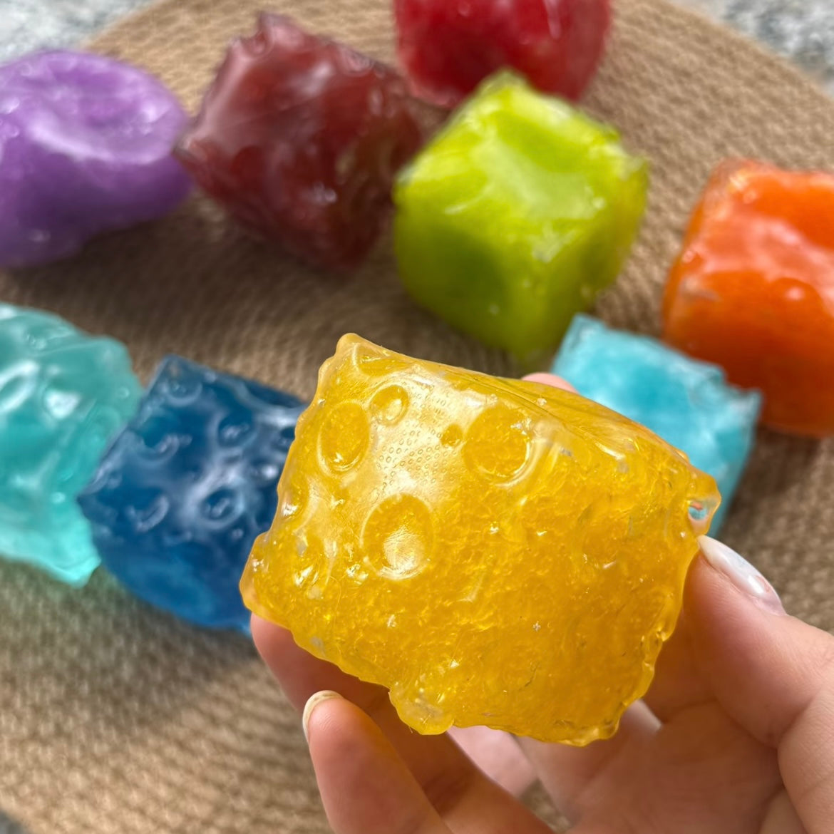 Colorful Mini Cheese Stress Ball