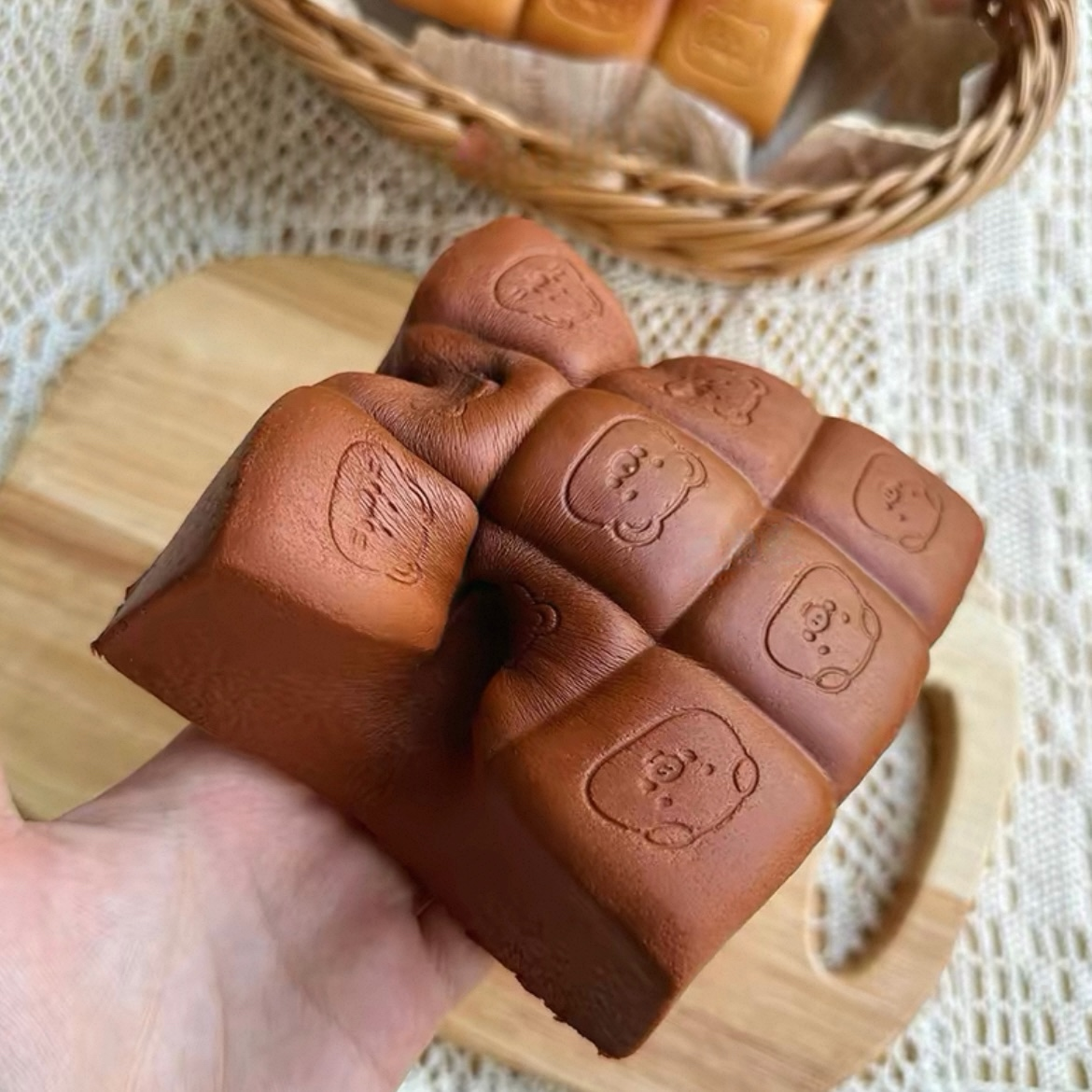 Bear 9-Square Pull-Apart Bread