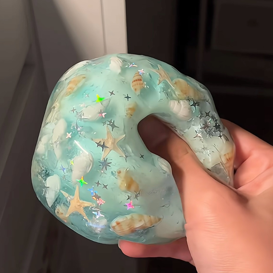 Ocean Shell Crispy Smoothie Stress Ball Cracking Wax Ball (Ship Within 7 days)